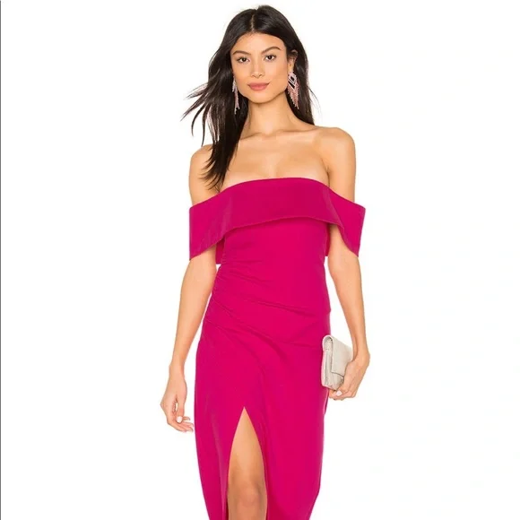 revolve pink off the shoulder dress Walter Mini Dress